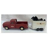 Tonka Farm Jeep With Horse Trailer And Horses