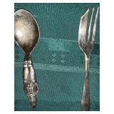 Vtg reed and Barton baby spoon featuring a clown
