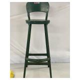 Vtg 39' tall green high rise chair