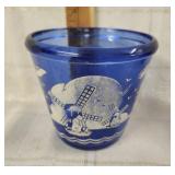 Vtg. Hazel Atlas windmill Pattern Ice Bucket