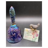 Fenton Blue Carnival Glass 'Garden of Eden' B