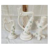 Vtg Belleek Shamrock pottery