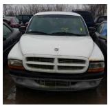 1999 DODGE DAKOTA PICK UP WHITE