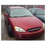 2003 FORD TAURUS 4 DOOR RED