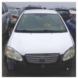 2003 TOYOTA COROLLA 4 DOOR WHITE