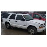 2002 CHEVROLET BLAZER SPORTS UTILITY WHITE