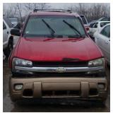 2002 CHEVROLET TRAIL BLAZER SPORTS UTILITY RED