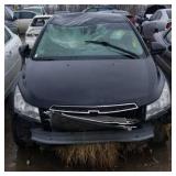 2013 CHEVROLET CRUZE 4 DOOR BLACK