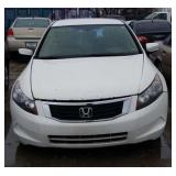2009 HONDA ACCORD 4 DOOR WHITE