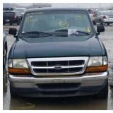 1998 FORD RANGER PICK UP GREEN