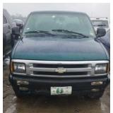 1996 CHEVROLET S-10 PICK-UP PICK UP GREEN