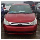2009 FORD FOCUS 4 DOOR RED