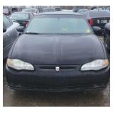 2002 CHEVROLET MONTE CARLO 2 DOOR BLACK