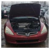 2003 HONDA ACCORD 4 DOOR RED