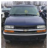 2000 CHEVROLET S-10 PICK-UP PICK UP BLUE