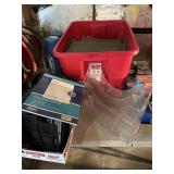Office Supplies - tote of hanging file folders,