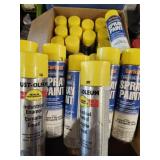 26 cans  yellow spray paint