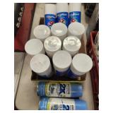 14 cans of paint