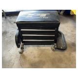 Performance tool shop cart with built-in toolbox