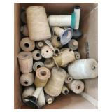 Vtg wooden sewing spools