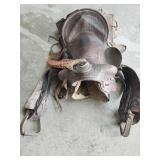 Antique Western style saddle