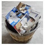 Apple Basket/ light bulbs