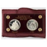 1982 Washington Commem Halves: 1x Proof, 1x