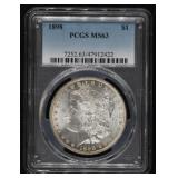 1898 PCGS MS63 Morgan Silver Dollar