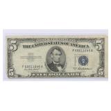 1953A $5 Silver Certificate
