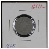 1868 Shield Nickel