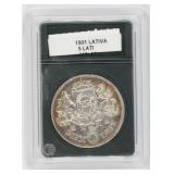 1931 Silver 5 Lati Coin