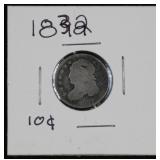 1832 Silver Barber Dime