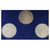 1921-P,D,S Morgan Silver Dollar Collection