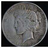 1922-s Silver Peace Dollar