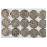 15x Full or Partial Date Buffalo Nickels