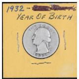 1932-D Washington Silver Quarter