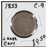1853 Large Cent Piece