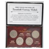 Four Decades of 20th. Century Nickels