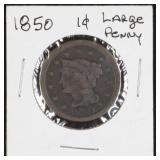 1850 Large Cent Coin