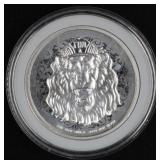 1 oz t. 9999 Fine Silver Niue Lion Round