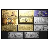 Gold and Silver Foiled Bills Collection