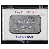 1 oz t. 999 Fine Silver SilverTowne Bar