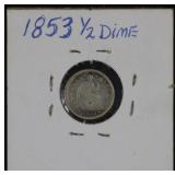 1853 Half Dime