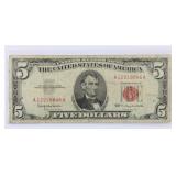 1963 Red Seal $5 United States Note