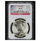1923 NGC MS63 Silver Peace Dollar
