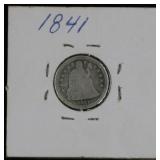 1841 Seated Liberty Dime
