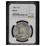 1884-O NGC MS62 Morgan Silver Dollar