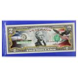 Enhanced Uncirculated $2 Note, colorised