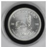 1 Oz T .999 Fine Silver 2020 Kruggerand