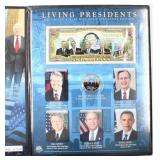 Living Presidents Colorised $2 Bill & Plated Half